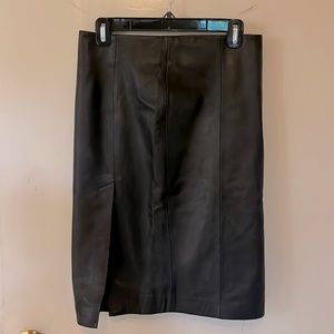Bebe black leather pencil skirt, Sm… NWT